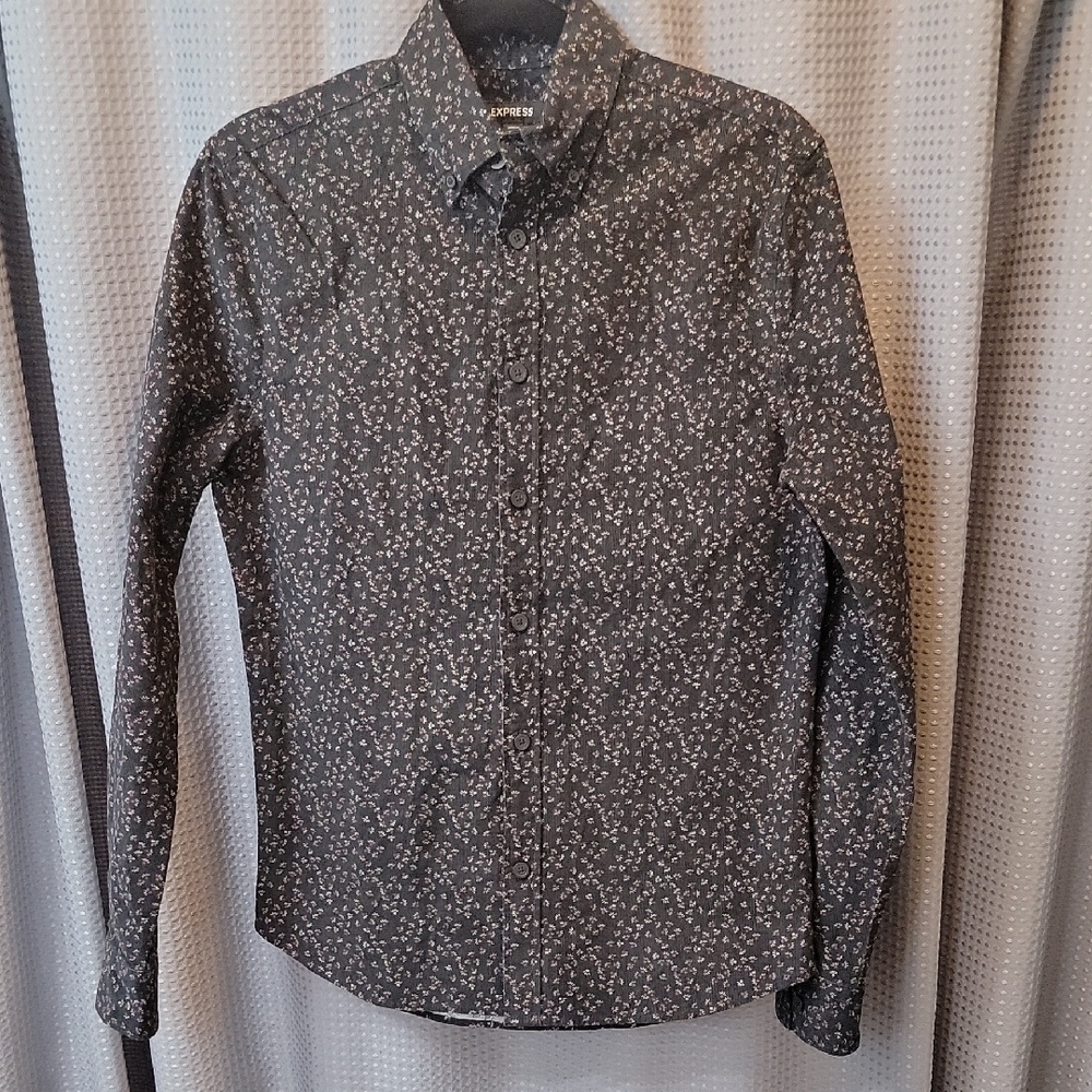 NWOT Express Corduroy Button Up Shirt Size XS